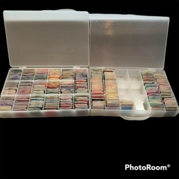 DMC Other - Lot of  204 DMC Embroidery Floss Skeins Yarn Thread Assorted Colors on Cards